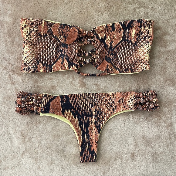 San Lorenzo Small Snake Print Bikini Set - Picture 2 of 12